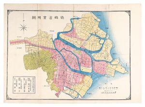 Mizutani Manzaburo/Survey Map of Tokushima City[徳島市実測図]