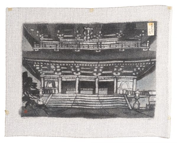 Tsuchiya Masao “Hanga New One Hundred Views of Japan / Night at the Zenko-ji Temple”／