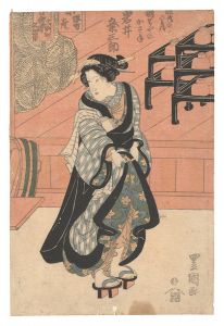 Toyokuni II/Scene from a Kabuki Play[芝居絵]