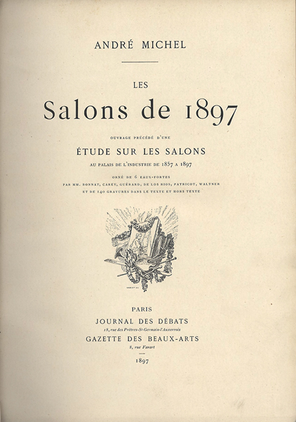 ｢[仏]LES Salons de 1897｣ANDRE MICHEL／