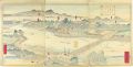 <strong>Hiroshige III</strong><br>福島県下岩代国福島町境界大隈川紅葉山及舟橋真景之図