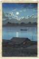<strong>Kawase Hasui</strong><br>Full Moon at Arakawa River