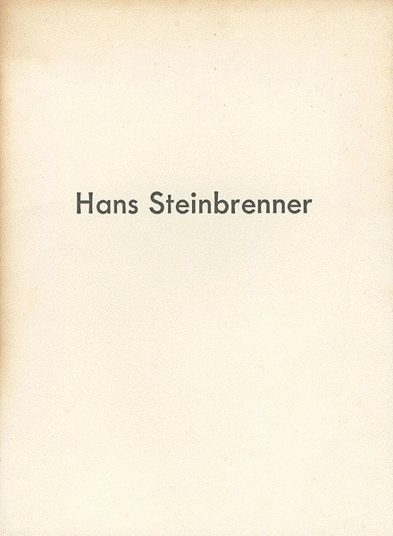 “Hans Steinbrenner Skulpturen und Bilder” ／