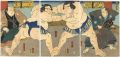 <strong>Kunisada II</strong><br>Sumo Wrestlers : Nijigadake & ......