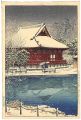 <strong>Kawase Hasui</strong><br>Snow at Shinobazu Benten Shrin......
