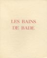 <strong>LES BAINS DE BADE：BOYLESVE／BEC......</strong><br>ルネ・ボアレーヴ著／ポール・エミール・ベカ画