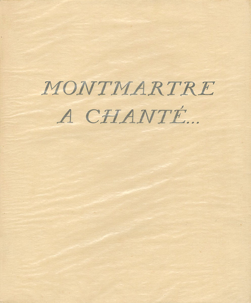 ｢[仏]モンマルトルの歌｣Bernard Naudin著／Georges Villa画／