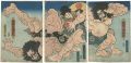 <strong>Kunisada I</strong><br>Kawazu Saburō Sukeyasu Wrestli......