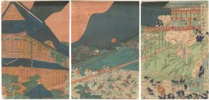 Kuniteru II/The Battle of Ishiyama Temple in the Taiheiki [太平記　石山合戦]