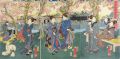 <strong>Kuniyoshi</strong><br>Cherry Blossoms in Full Bloom ......