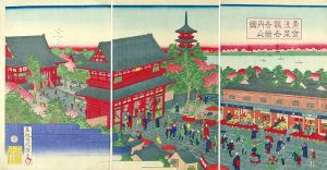 Kuniteru III/Asakusa Kannon Temple[東京浅草観世音境内之図]