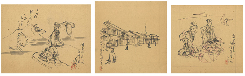 Suzuki Sujyaku “Sketching the Illustlation for 