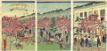 <strong>Hiroshige III</strong><br>東京第弌名所銀座通煉瓦石之図