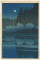 <strong>Kawase Hasui</strong><br>Spring Night at Inokashira