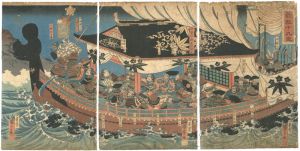 Kuniyoshi/The Nineteen Retainers of Yoshitsune [義経十九臣]