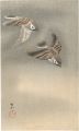 <strong>Ohara Koson(Shoson)</strong><br>Sparrows in Snow