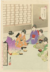 Gekko/Collection of the Daily Life of Women / Smelling Incense[婦人風俗尽　香きゝ]