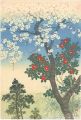 <strong>Kawatsura Yoshio (Negoro Raizan)</strong><br>Cherry blossoms and Camellia