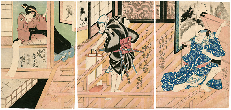 Kuniyoshi “Kabuki Play: Kamikakete Sango taisetsu”／