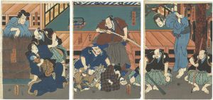 Toyokuni III/Kabuki Play: Higashiyama Sakura Zoshi[東山桜荘子]