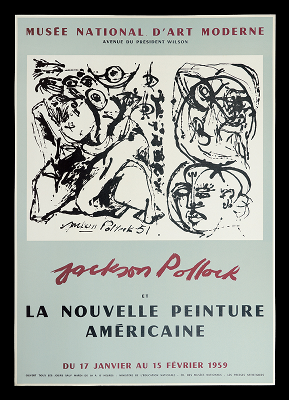 ジャクソン・ポロック｢ジャクソン・ポロックと新しいアメリカの画家展ポスター
｣／