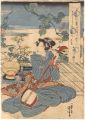 <strong>Kuniyoshi</strong><br>Woman and Shamisen (tentative ......