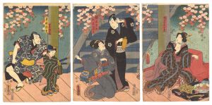 Toyokuni III/Kabuki Play: Sumidagawa Tsui no Kagamon[隅田川対高賀紋]