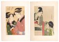 <strong>Utamaro, Choki</strong><br>Man and Woman beside a free-st......