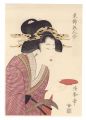 <strong>Kiyomine</strong><br>Geisha with Wine Cup【Reproduct......