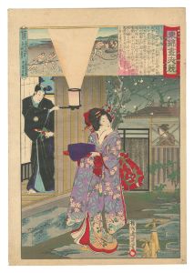 Eastern Brocade Prints: Comparison of Day and Night / Lord Hidetada / Chikanobu