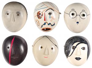 Painted masks / Yokoyama Ryuichi,Cho Shinta,Isaka Yoshitaro,Yokoyama Taizo and others