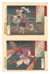 Mirror of Elegant Heroes / Hiyoshimaru and Uesugi Kenshin / Yoshitoshi