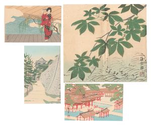 Woodblock Postcards / Collection 3 / Yamakawa Shuho, Fukuda Toyoshiro and Noguchi Kenjiro