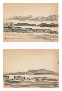 川上澄生｢自筆画　釧路風景｣