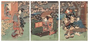 <strong>Toyokuni III</strong><br>The Garden in Spring