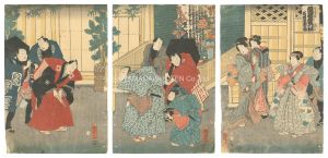 <strong>Kunisada II</strong><br>New Year Gate Pines with Young......