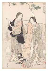 Current Manners in Eastern Brocade / The Brine Maidens / Kiyonaga