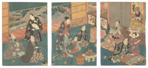 <strong>Toyokuni III</strong><br>Kabuki Actors Print