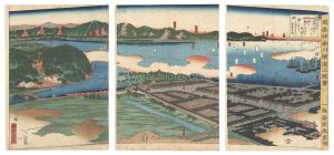 View of Yokohama, Kanagawa in Musashi Province / Yoshitora