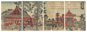 True View of Kinryuzan Temple in Asakusa Park / Chikanobu