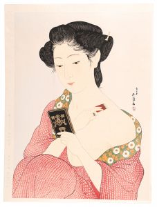 Woman Powdering her Neck【Reproduction】 / Hashiguchi Goyo