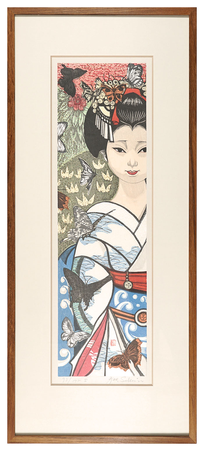 Sekino Junichiro “Twelve Months of Maiko / April: Butterfly”／