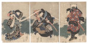 <strong>Kunisada I</strong><br>Scene from a Kabuki Play